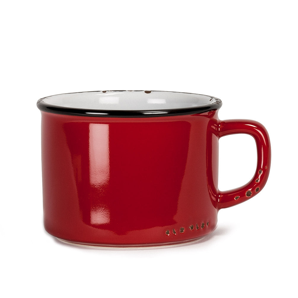 Cappuccino metal look mug - 27-ENAMEL-CAP