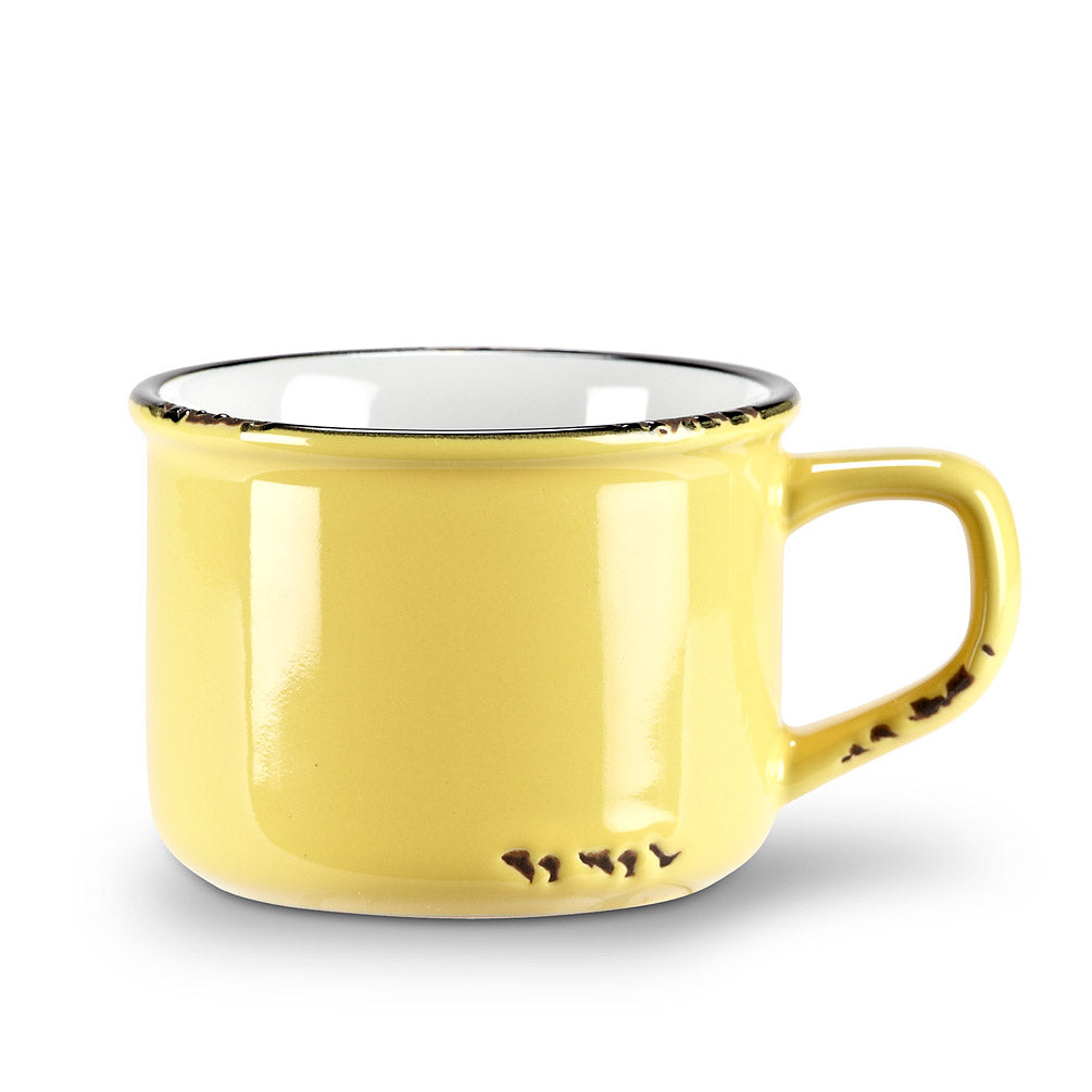 Cappuccino metal look mug - 27-ENAMEL-CAP