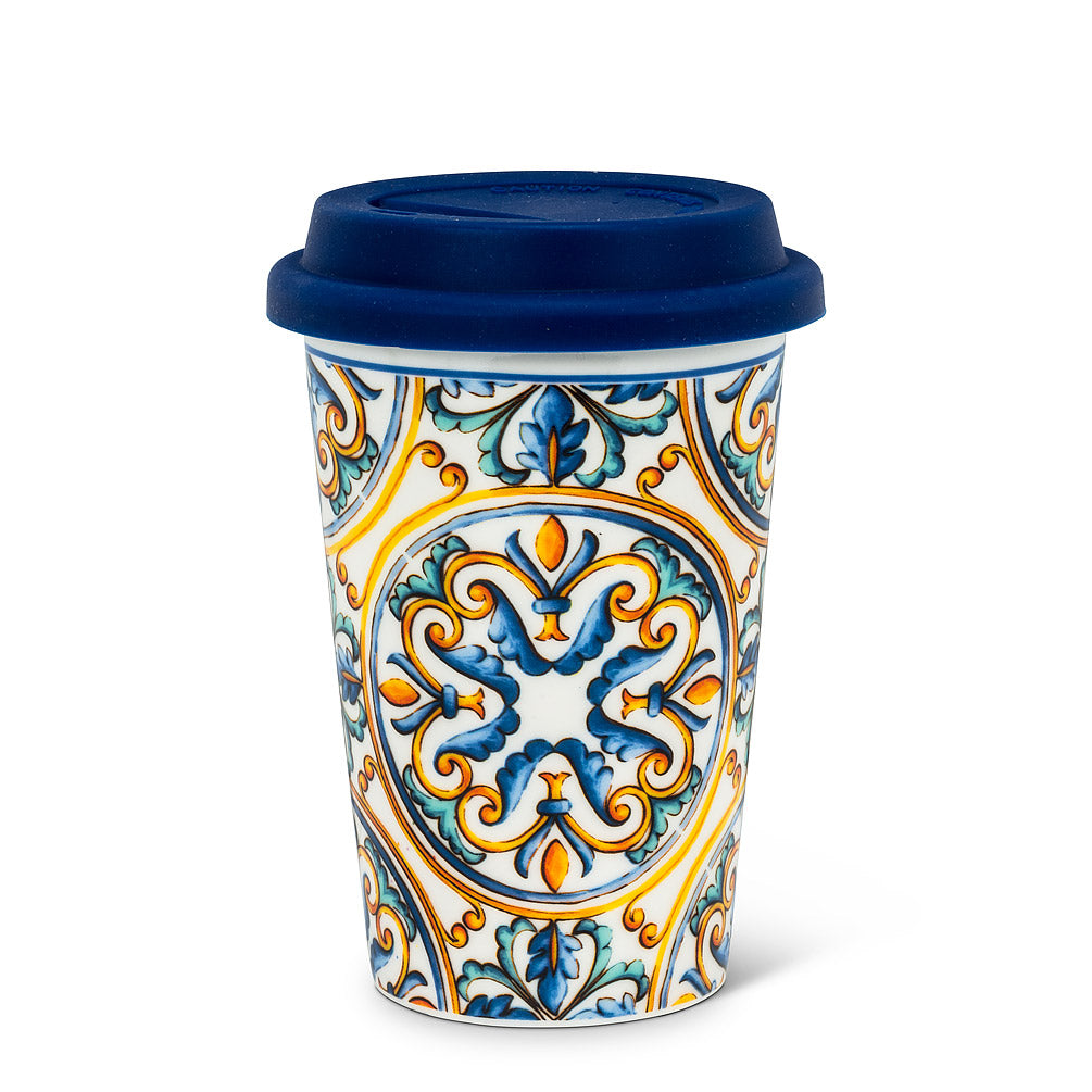 Tasse réutilisable avec couvercle en silicone