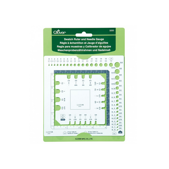 Sample ruler and needle gauge - 3200