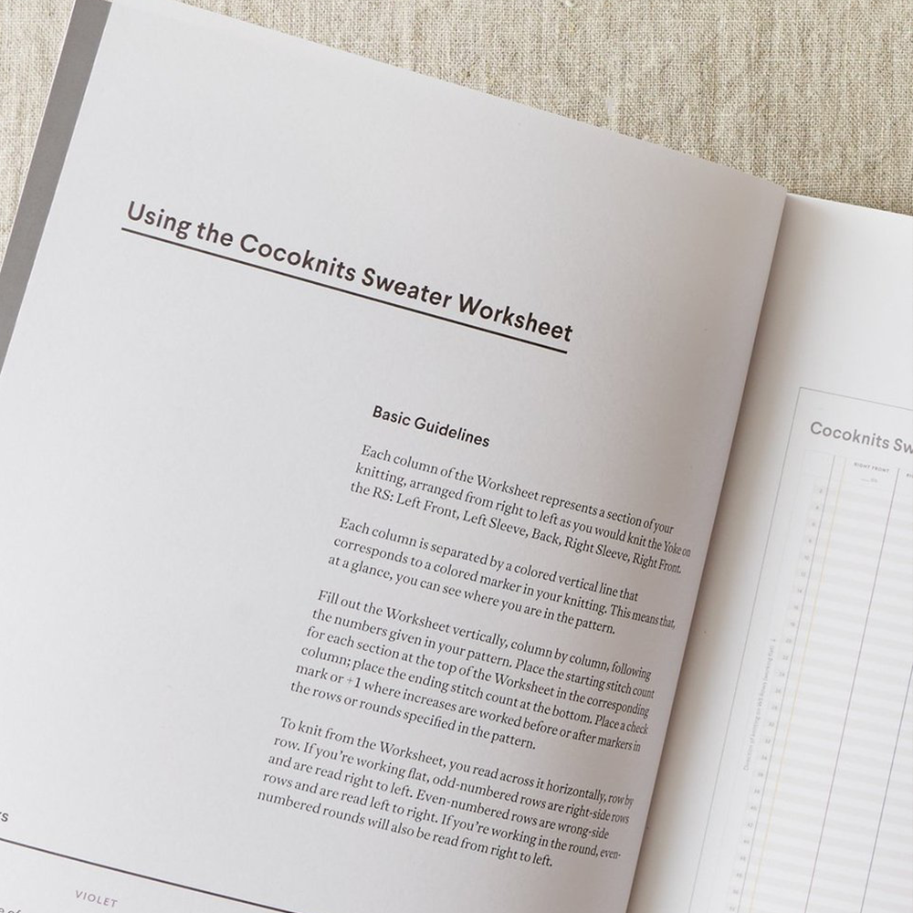 Journal de feuilles de travail - Sweater Worksheet Journal