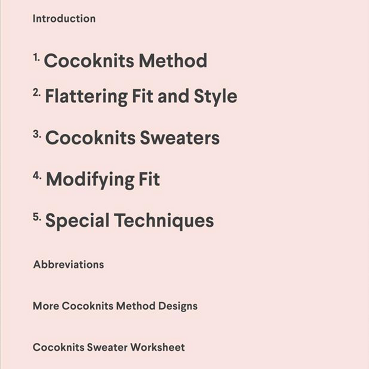 Book “Cocoknits Sweater Workshop” - Sweater Workshop