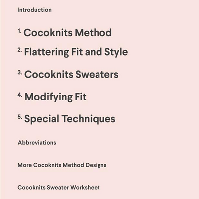 Livre «Atelier de pulls Cocoknits» - Sweater Workshop
