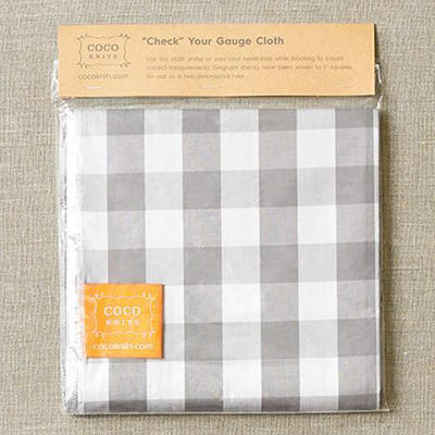 Cloth to block the work - Check Your Gauge Cloth