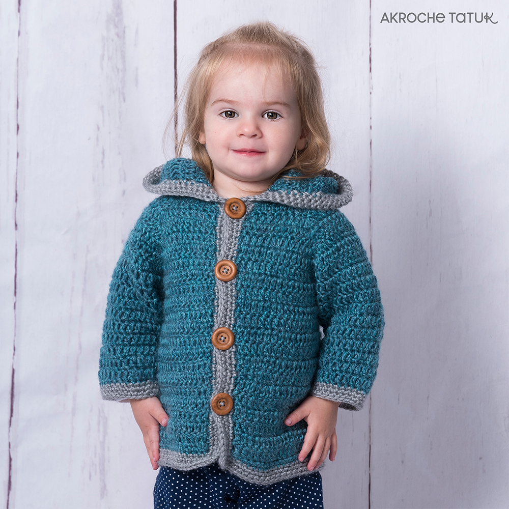 Crochet pattern - Junior cardigan