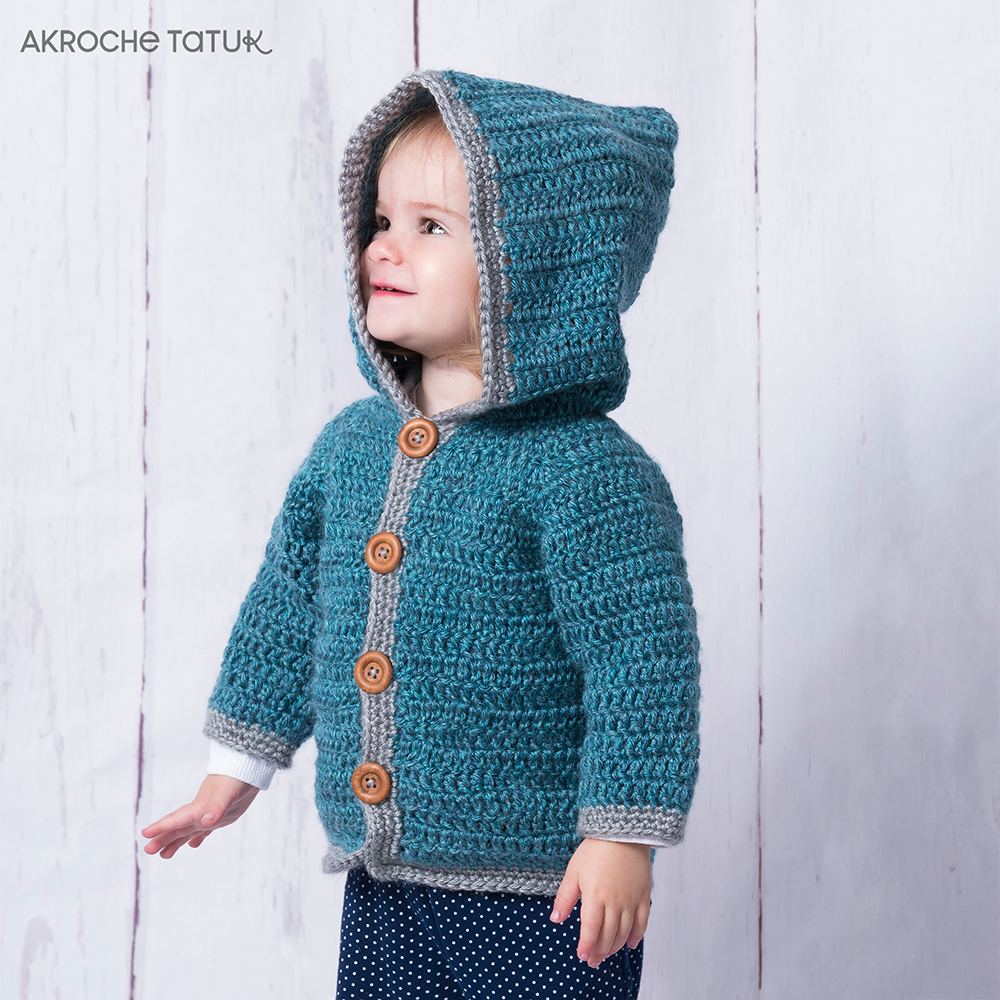 Crochet pattern - Junior cardigan