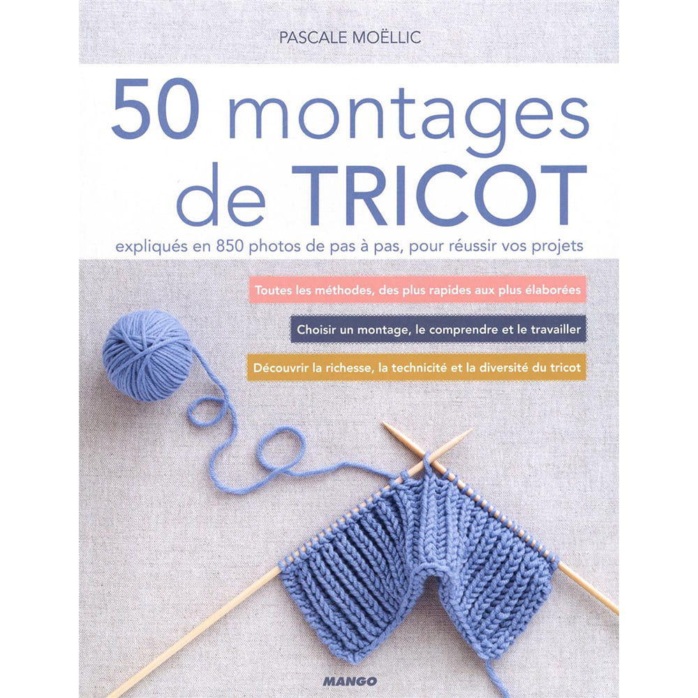 Livre 50 montages de tricot