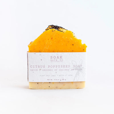 Citrus and Poppy Seed Soap Bar