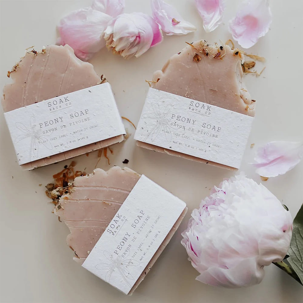 Peony soap bar 